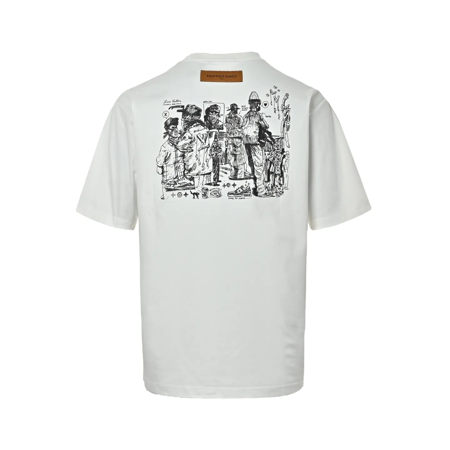 Louis Vuitton/Louis Vuitton employee limited foam printed short-sleeves